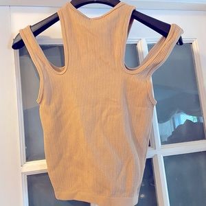 NWT Zara Knit Cutout Crop Top
